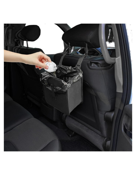 Basurero Plegable para Coche QZTYTY 7.5L Impermeable Negro Basurero Plegable para Coche QZTYTY 7.5L Impermeable Negro