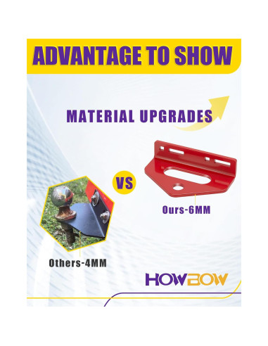 Enganche de remolque HOWBOW giro cero con pasador 0.98 kg