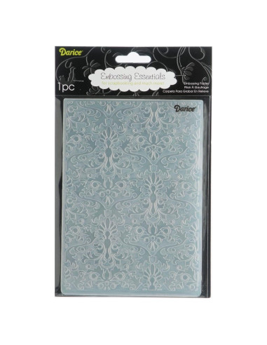 Carpeta de Relieve Darice Damask 12.7x17.8 cm Plástico