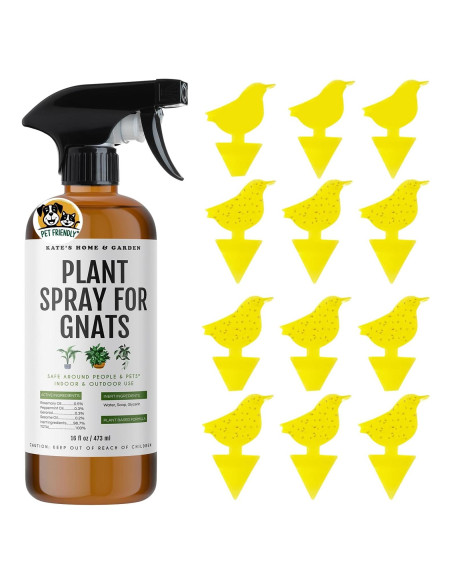Spray Insecticida Natural Kate's para Plantas 473ml + 12 Trampas Spray Insecticida Natural Kate's para Plantas 473ml + 12 Trampas