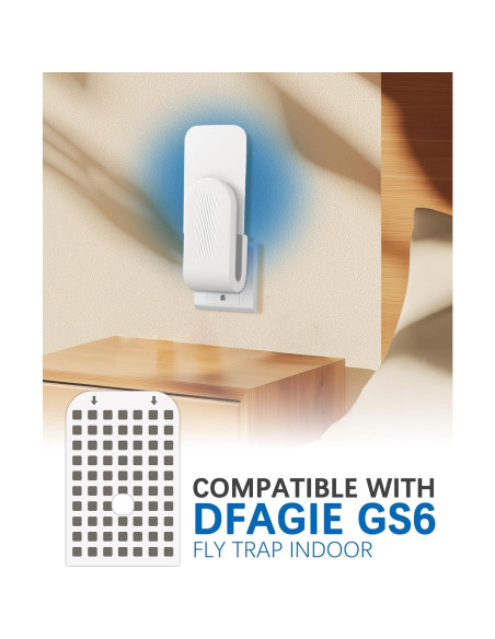 20 Tarjetas de Pegamento para Trampa de Moscas DFAGIE GS6 20 Tarjetas de Pegamento para Trampa de Moscas DFAGIE GS6