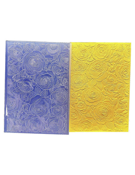 Carpeta de Embossing 3D Arbuya Flores de Rosas 11.5x16.5 cm Carpeta de Embossing 3D Arbuya Flores de Rosas 11.5x16.5 cm