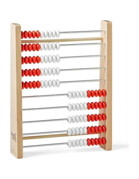 Rekenrek de Madera Hand2mind 100 Cuentas para Niños 4-10 Años Rekenrek de Madera Hand2mind 100 Cuentas para Niños 4-10 Años