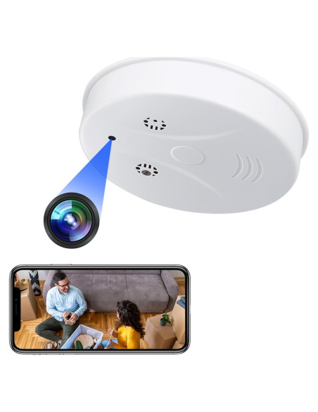Detector de Humo con Cámara Oculta Genérico HD 1080P WiFi Detector de Humo con Cámara Oculta Genérico HD 1080P WiFi