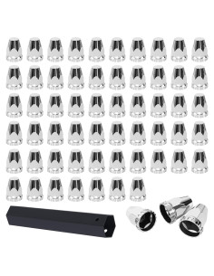 Paquete de 60 Cubiertas de Tuercas de Llantas HASAOMOI 33mm
