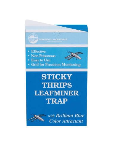 Trampa Adhesiva Azul Seabright para Trips y Minadores - 15 Unidades