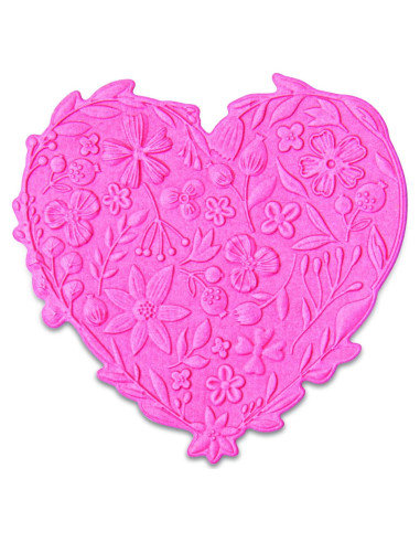 Sizzix Carpeta de Embossing Corazón Floral 6.4cm 665743