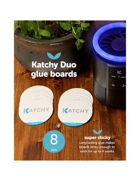Trampa de Insectos Katchy Duo - Paquete de 8 Tableros Pegajosos Trampa de Insectos Katchy Duo - Paquete de 8 Tableros Pegajosos