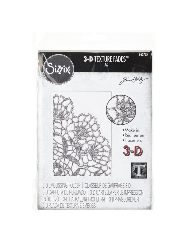 Carpeta de Embossing 3D Sizzix Tim Holtz Doily 16.5x11.9cm