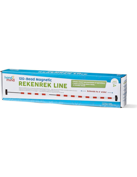 Rekenrek Magnético 120 Cuentas Hand2mind para Niños Rekenrek Magnético 120 Cuentas Hand2mind para Niños