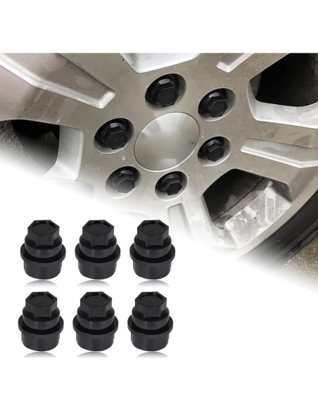 Cubiertas de Tuercas de Rueda Panwarmoll 24 Piezas M27 Hex 22mm Cubiertas de Tuercas de Rueda Panwarmoll 24 Piezas M27 Hex 22mm