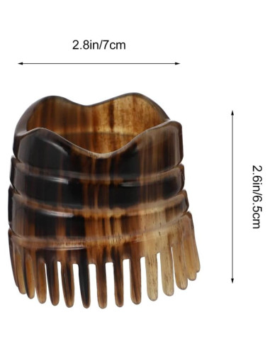 Masajeador de Cuero Cabelludo Healifty de Cuerno de Toro 7cm