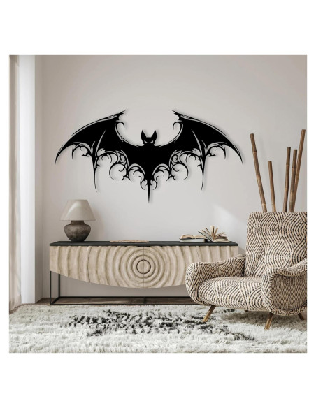 Decoración de Pared de Metal Murciélago PLTZCRAFT 25x13 cm Decoración de Pared de Metal Murciélago PLTZCRAFT 25x13 cm