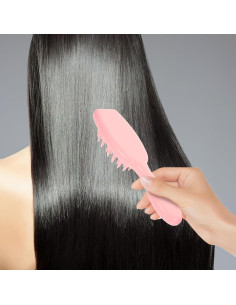 Cepillo Masajeador de Cuero Cabelludo FOMIYES Rosa 20.6x5.7cm 2