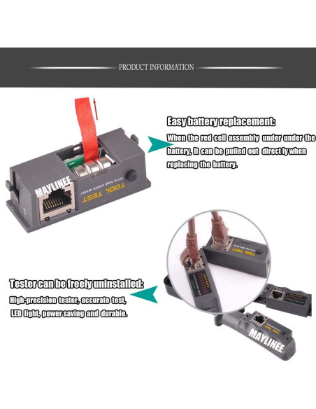 Kit de Herramientas de Crimpado RJ45 LEATBUY-TECH Amarillo Kit de Herramientas de Crimpado RJ45 LEATBUY-TECH Amarillo