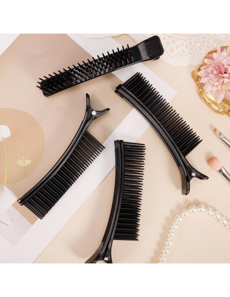 4 Clips de Agarre para Cabello HAKFOO - 14 cm, Negro 4 Clips de Agarre para Cabello HAKFOO - 14 cm, Negro
