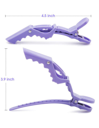 Clips de Pelo Cocodrilo GLAMFIELDS 12 Pcs Antideslizantes