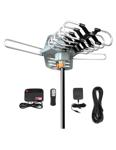 Antena de TV Exterior MATIS FBA08D 150 Millas 4K HD