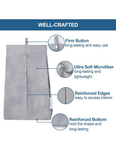 Organizador de Pañales SPRINGSPIRIT Gris Portátil 33x20x43 cm 2