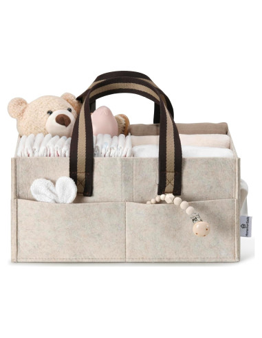 Caddy Organizador de Pañales Hogar Para Cada Uno Crema