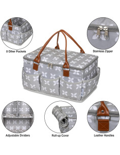 Cesta de Pañales Extra Grande Moteph - Organizador Multifuncional 2