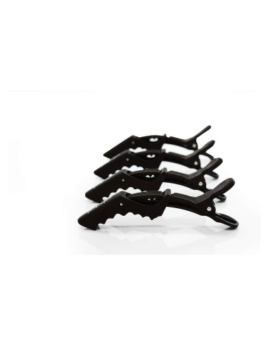 Clips Croc Jumbo Rubberizados Colortrak - Paquete de 4, 13.5 cm