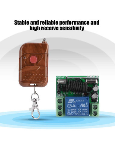 Interruptor de Relé 12V Zerone Control Remoto Multifuncional