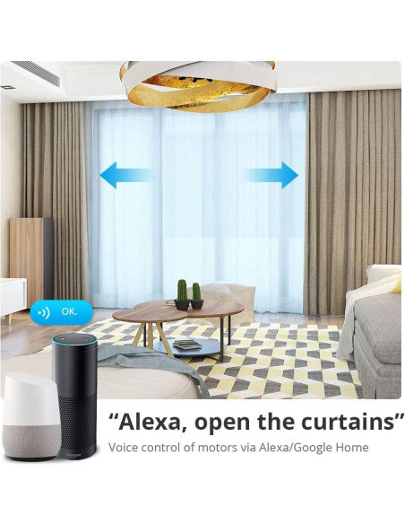 Cortinas Inteligentes Blindsmart 2m WiFi Control Remoto Alexa Cortinas Inteligentes Blindsmart 2m WiFi Control Remoto Alexa