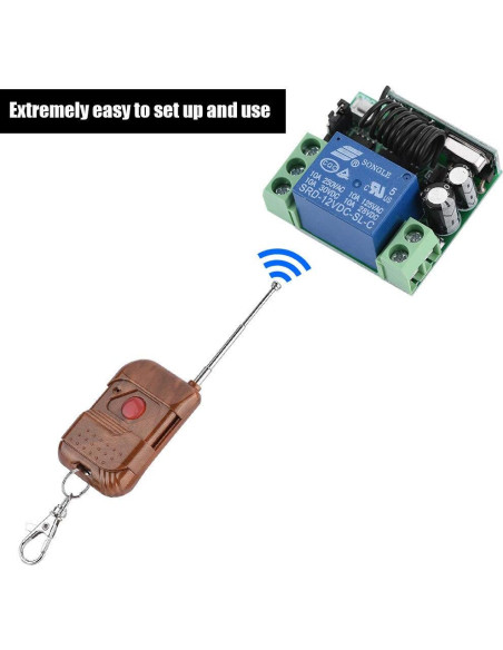 Interruptor de Relé 12V Zerone Control Remoto Multifuncional Interruptor de Relé 12V Zerone Control Remoto Multifuncional