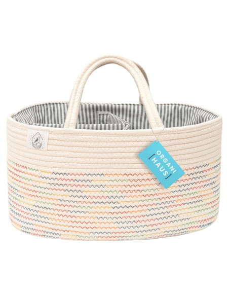 Organizador de Pañales OrganiHaus Arcoíris Portátil 38x25cm Organizador de Pañales OrganiHaus Arcoíris Portátil 38x25cm