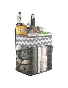 Caddy Organizador de Pañales Babywards - Colgante Ajustable con 2 Compartimentos y 3 Bolsillos