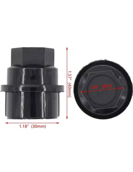 Cubiertas de Tuercas de Rueda Hunting Horse 20 Pcs Negro Cubiertas de Tuercas de Rueda Hunting Horse 20 Pcs Negro