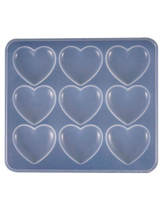 Molde de Silicona Corazón 9 Piezas QTTLLI 5.2x4.2cm DIY