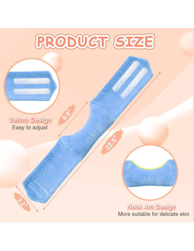 Cojín Ajustable para Cuello Bebé POWYS Azul 57x8 cm