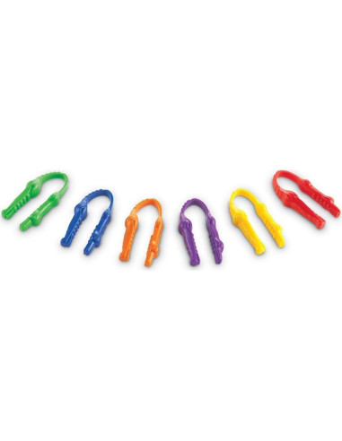 Pinzas Gator Grabber Learning Resources - 12 Piezas para Niños