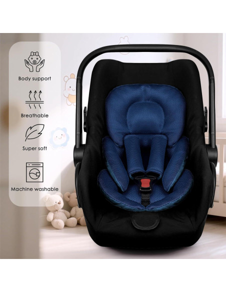 Inserto para asiento de auto WINGHENLEE LW0029 azul para bebés Inserto para asiento de auto WINGHENLEE LW0029 azul para bebés
