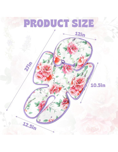 Inserto para Asiento de Auto Bebé Pea Pod 2-en-1 Floral