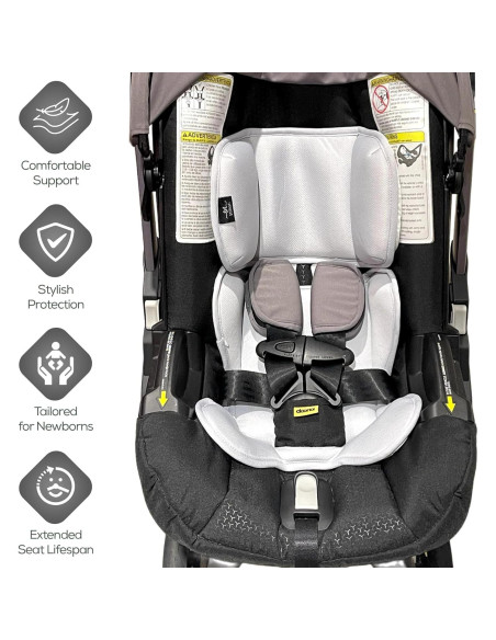 Inserto para Asiento de Auto Bebé Stilnati - Soporte Cabeza y Cuello Gris Inserto para Asiento de Auto Bebé Stilnati - Soporte Cabeza y Cuello Gris