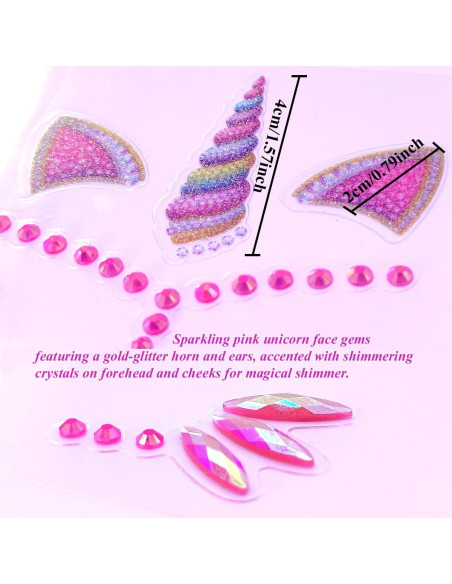 Kit de Tatuajes Brillantes WUIOS para Niños - Rosa Kit de Tatuajes Brillantes WUIOS para Niños - Rosa