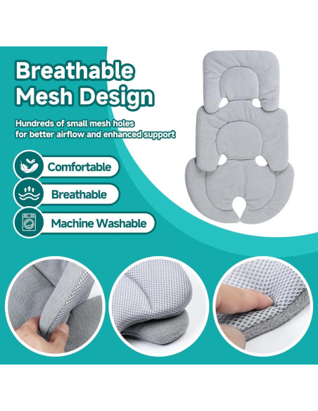 Inserto para Asiento de Auto Bebé Eiszhjk EINPZD-01 Gris Inserto para Asiento de Auto Bebé Eiszhjk EINPZD-01 Gris