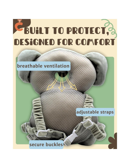 Protección de Cabeza Koala Chimpish para Bebé - Almohada Suave Protección de Cabeza Koala Chimpish para Bebé - Almohada Suave