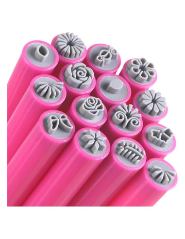 Kit de 15 Plumas de Estampado de Uñas WenZhou - Arte DIY
