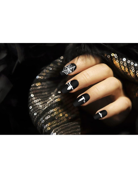 Juego de 4 Placas de Estampado de Uñas Halloween ALIBBON Juego de 4 Placas de Estampado de Uñas Halloween ALIBBON