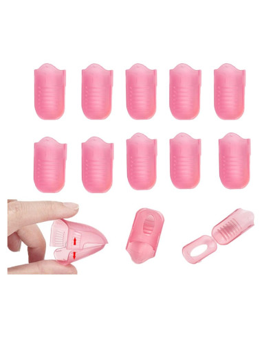 Set de 10 Clips Removedores de Esmalte Rosa SUKPSY