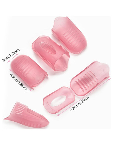 Set de 10 Clips Removedores de Esmalte Rosa SUKPSY