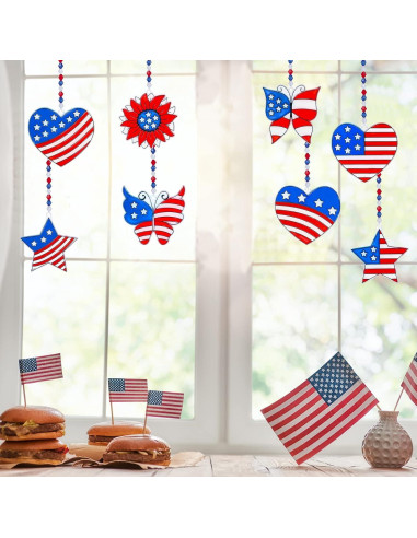 Kit de Arte Winlyn 24 Captadores de Sol Patrióticos 4 de Julio