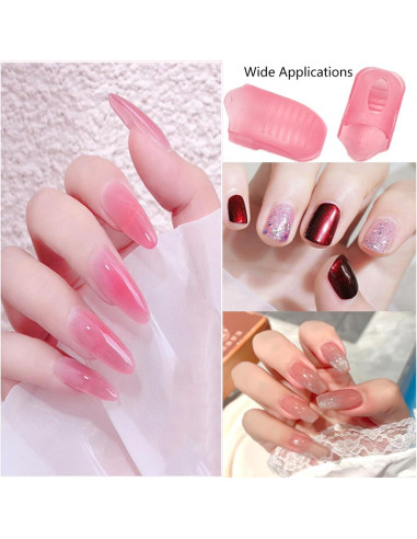 Set de 10 Clips Removedores de Esmalte Rosa SUKPSY