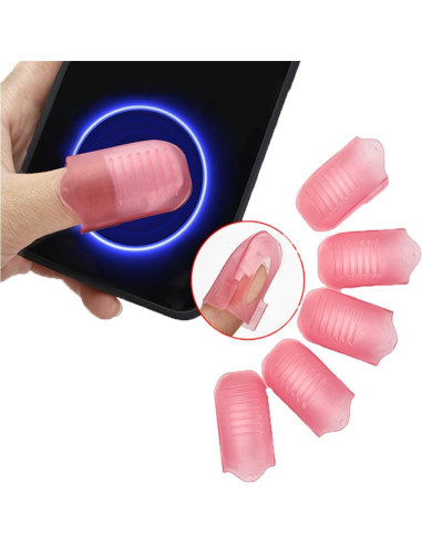 Set de 10 Clips Removedores de Esmalte Rosa SUKPSY