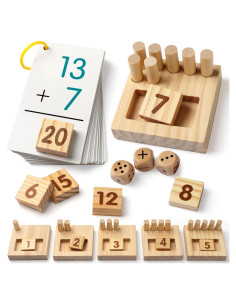 Tablero de Contar de Madera SYNARRY - Juguete Montessori 3-8 Años