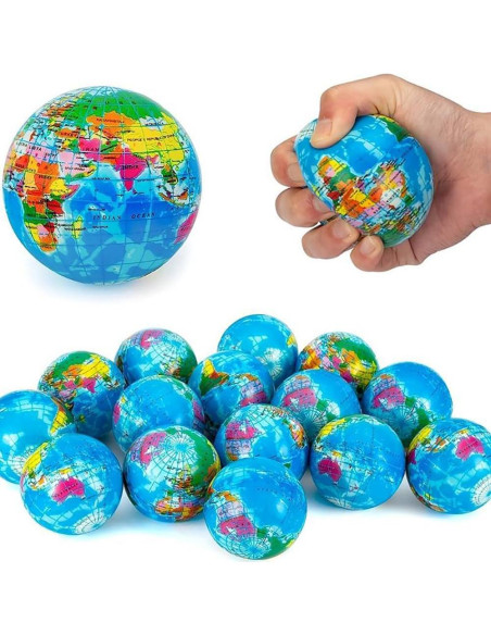 Paquete de 24 Pelotas de Espuma Suave Mini Globo 6.35 cm Paquete de 24 Pelotas de Espuma Suave Mini Globo 6.35 cm